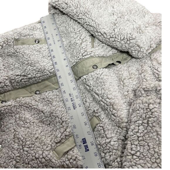 BLANKNYC Jacket Womens S‎ Grey Faux Fur Stand Collar Bomber Teddy - Picture 7 of 16